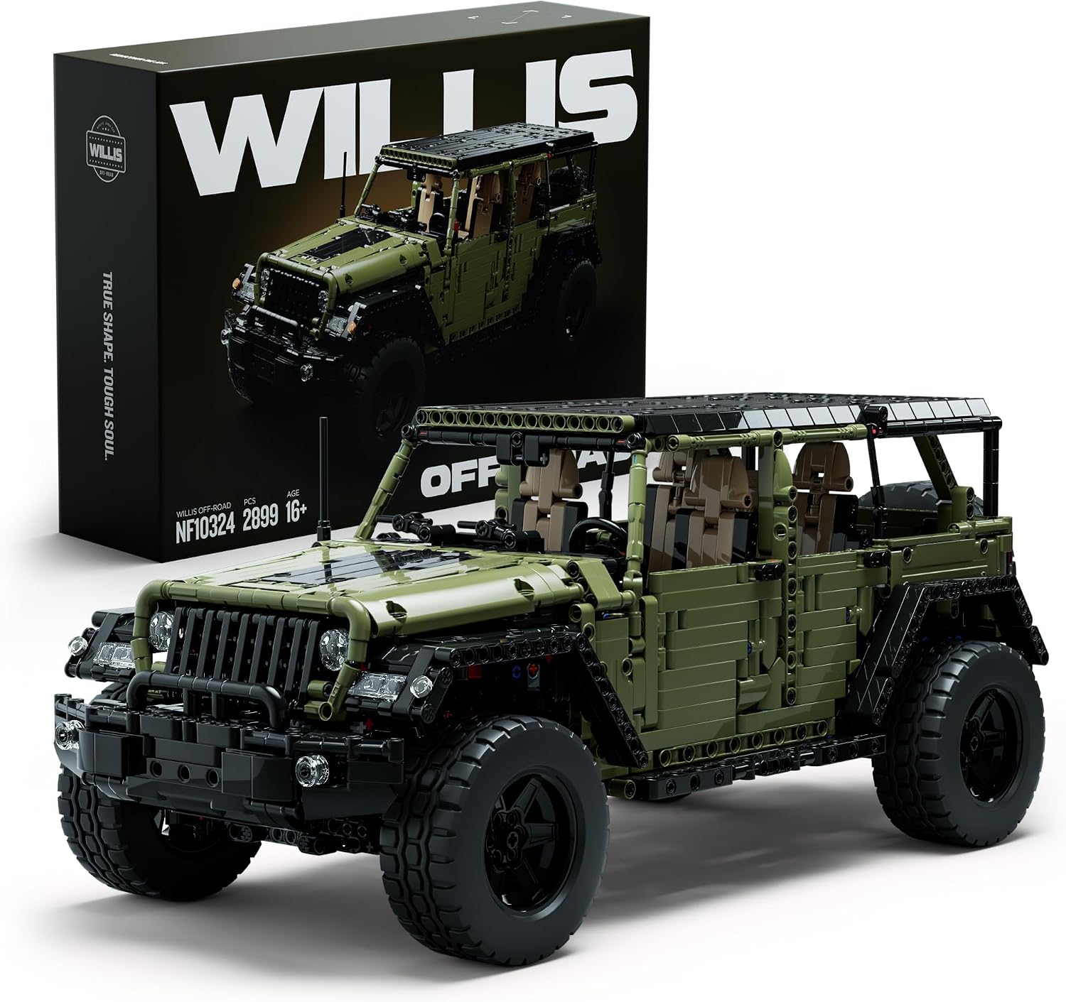 Nifeliz Willis 4x4 Off-Road Car Building Set, NF10324