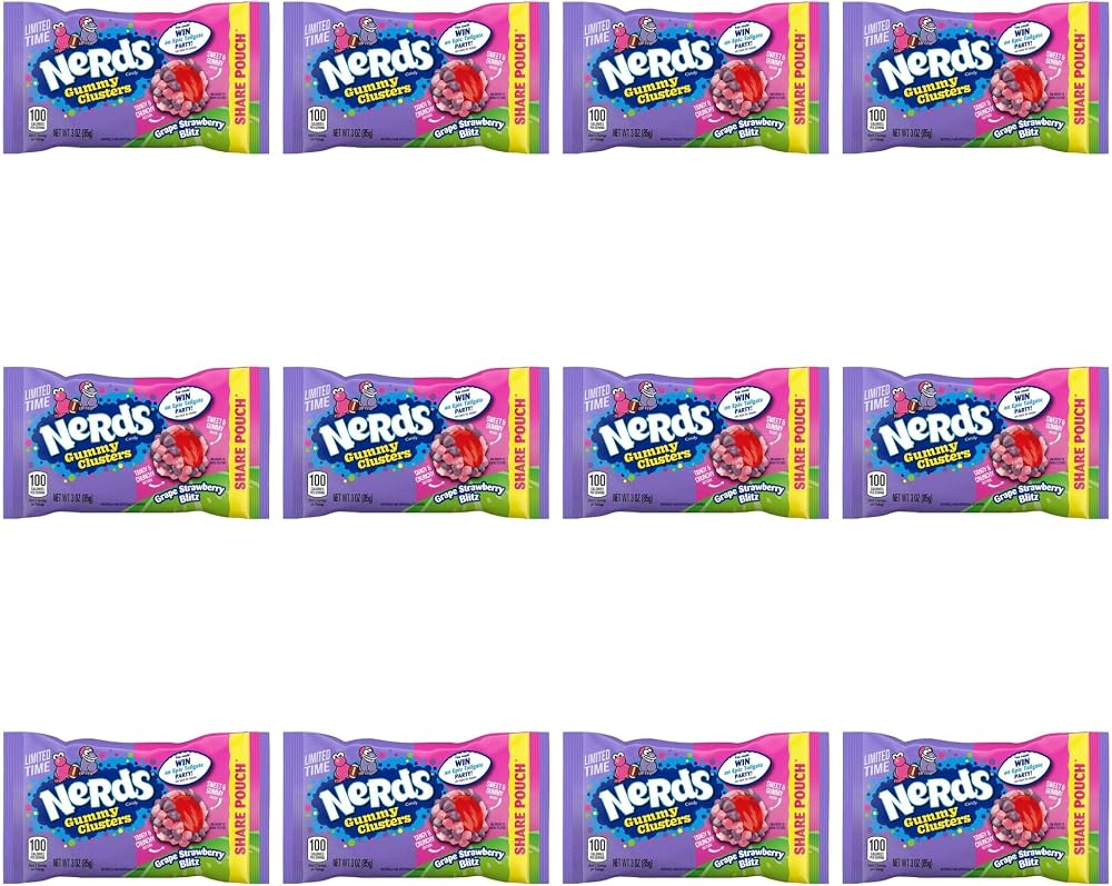 Nerds Gummy Clusters Grape Strawberry Blitz, 3 oz - Personal Care