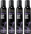 L'Oreal Advanced Hairstyle/Paris - Boost It Volume Inject Mousse - Extra Strong Hold - Net Wt. 8.3 OZ (235 g) Per Can - Pack of 4 Cans - Personal Care