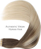 WENNALIFE Tape in Hair Extensions Human Hair, 40pcs 80g 12 inch Ombre Sandy Brown to Plati - Image 5