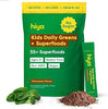 HIYA Kids Greens + Superfoods Powder, Chocolate, 55+ Whole-Foods, 0g Sugar