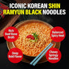 Nongshim Shin Ramyun Black Noodles, Spicy Korean Signature Instant Ramyun, Rich Beef Bone  - Image 4