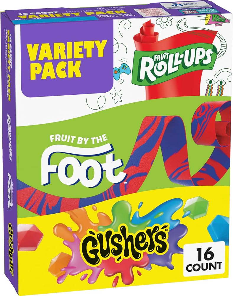 Fruit Flavored Snacks Variety Pack, Gluten Free, 16 ct, 10.2 oz