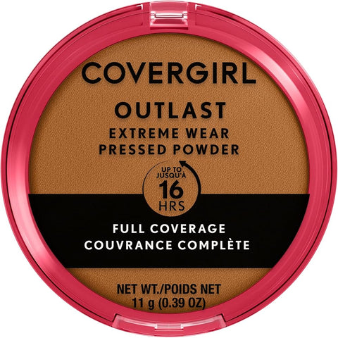 COVERGIRL Extreme Wear 16HR Pressed Powder - 870 Toasted Almond for Women - 0.39 Oz