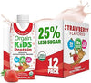 Orgain Organic Kids Dairy 8g Protein Shake, Strawberry, 8.25 oz, 12pk
