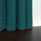 Cultured Soul Curtains and Drapes Panel in Chevron (48"X96" Ring Top, Teal)