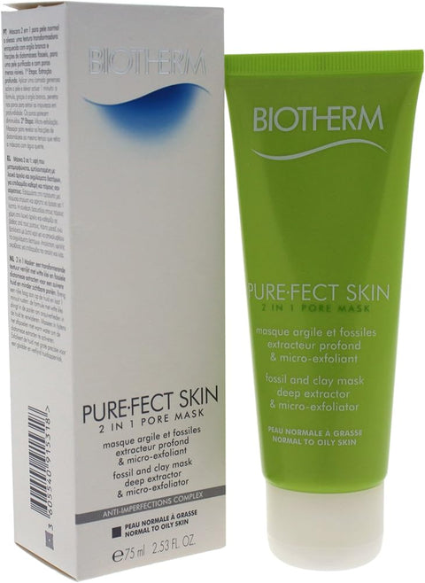 Biotherm Pure.Fect Skin 2 in1 Pore Mask (Normal to Oily Skin) 75ml/2.53oz - Personal Care