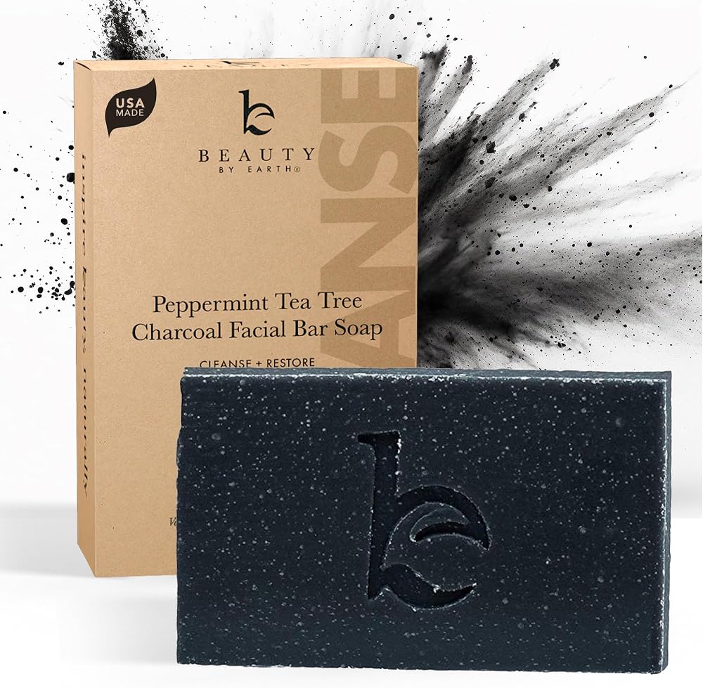 Iheart Purifying & Hydrating Tea Tree Charcoal Soap Bar - Personal Care