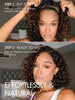 LUVME HAIR Elegant Salt & Pepper Loose Body Wave Glueless Minimalist Lace Short Wig Pre-Cu - Image 5