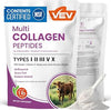 VEV Multi Collagen Peptides Powder, Types I, II, III, V & X, 41 Servings