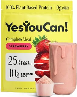 Yes You Can! Complete Meal Replacement Shake, Strawberry, 15 Servings