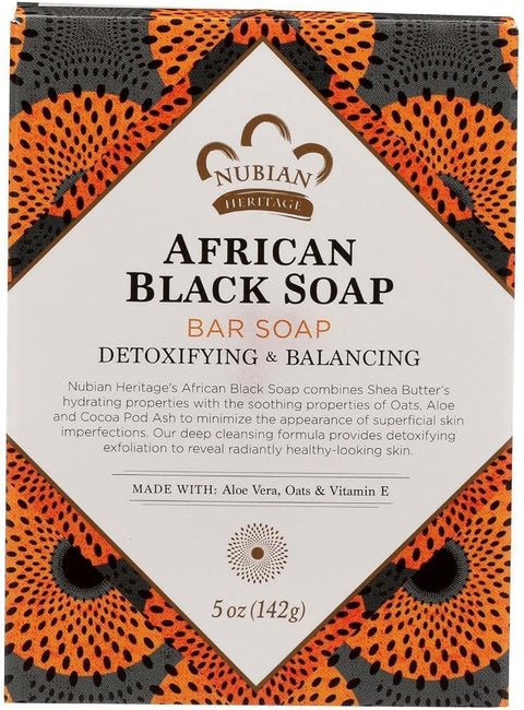 Nubian African Black Soap Bar, 5 Ounce - Personal Care