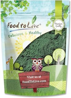 Food to Live Chlorella Powder, 1 Pound - Kosher, Raw Green Algae, Vegan Superfood, Bulk, Pure Vegan Green Protein, Rich in Vitamins and Minerals, Great for Drinks, Teas and Smoothies