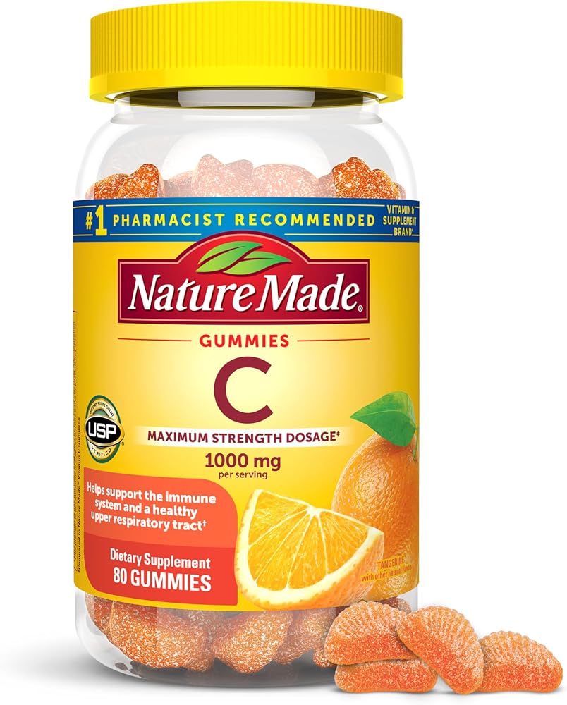 Nature Made Vitamin C Gummies, Maximum Strength Dosage, 80 Count - Personal Care