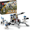 LEGO Star Wars 501st Clone Troopers Battle Pack Toy Set, buildable AV-7 Anti Vehicle Cannon, with 4 Minifigures, Portable Travel Toy, Great Birthday Gift for Kids Ages 6 and up, 75345
