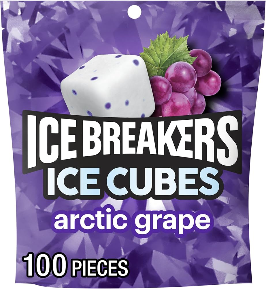 Ice BREAKERS Arctic Grape Sugar-Free Gum Pouch, 8.11 oz, 100 ct - Personal Care