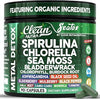 Sea Tox Organic Spirulina and Chlorella Capsules Natural Cleansing & Nourishment Sea Moss Bladderwrack Chlorophyll Burdock Root Ashwagandha Turmeric 90 Vegan Black Seed Oil Capsules By Clean Nutra