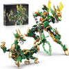 Dragon Mech Building Block Set,Transforming Robot Building Toy