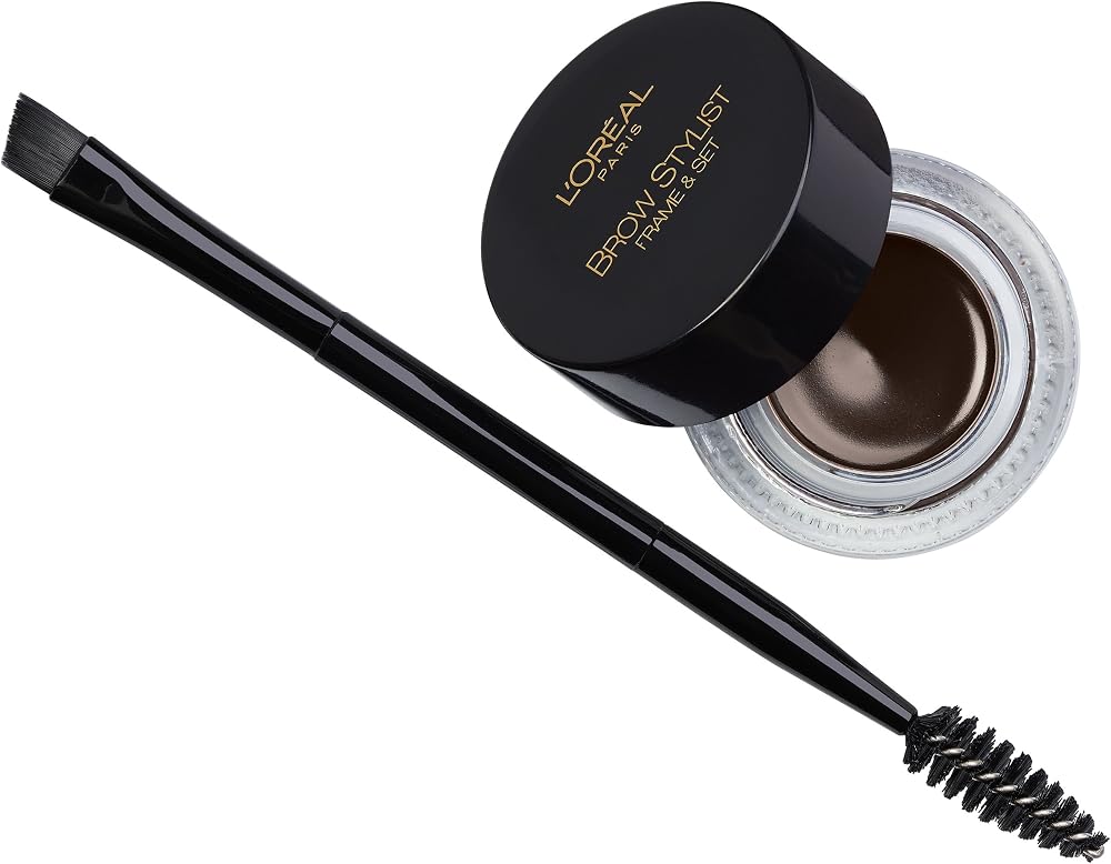L'Oreal Paris Brow Stylist Frame and Set, Warm Brunette, 0.08 oz. - Personal Care
