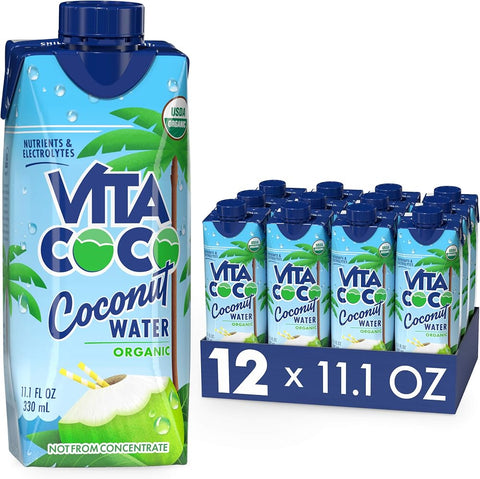 Vita Coco Organic Coconut Water, Original, 11.1 Oz (Pack of 12)