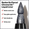 Revlon So Fierce! Chrome Ink Liquid Eyeliner, Longlasting Bold Metallic Pen Liner with Dip - Image 2
