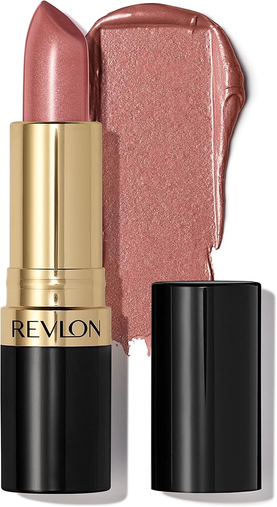 Revlon Super Lustrous Lipstick, Creamy Formula For Soft, Fuller-Looking Lips, Moisturized Feel, 205 Champagne On Ice, 0.15 oz