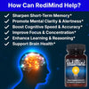 RediMind Natural Cognitive Support and Brain Supplement, Vegan, Gluten-Free - Image 2