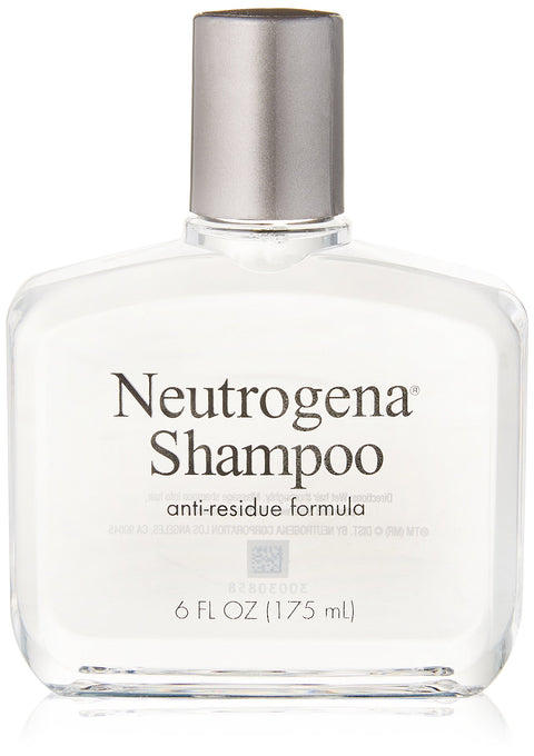 Neutrogena Anti-Residue Shampoo, Gentle Non-Irritating Clarifying Shampoo to Remove Hair Build-Up & Residue, 6 fl. Oz, Pack of 6