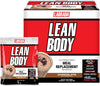 Lean Body All-in-One Chocolate Meal Replacement Shake. 40g Protein, Whey Blend, 8g Healthy Fats & Fibre,22 Vitamins and Minerals, No Artificial Colours, Gluten Free, (42 MRP Packets)