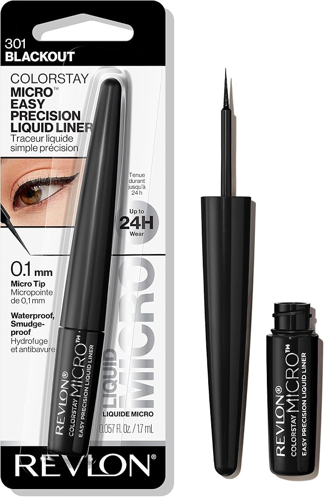 REVLON ColorStay Micro Easy Precision Liquid Liner, 301 Blackout
