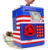 USA Toyz All-American Electronic Piggy Bank for Kids - ATM Kids Money Safe, Coin Bank Savings Box with Auto Bill Feeder Coin Slot, LED Lights, 4-Digit Password, Voice/Beep Modes, Ages 3+