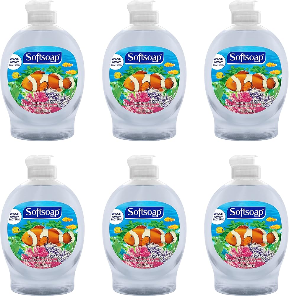 Softsoap Liquid Hand Soap, Bulk Hand Soap, Aquarium Series - 7.5 Fluid Ounces - Personal Care