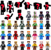 36 PCS Pixel‑Style Minifigures Set Building Blocks Action Figures with Swords & Pickaxes, Creeper Animal Figures