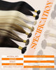 Sunny Hair 20 Inch Ktip Human Hair Extensions Black Roots Silver Grey - Image 5