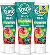 Tom's of Maine Natural Kids Fluoride Toothpaste, Watermelon, 3 Pack, 5.1 oz