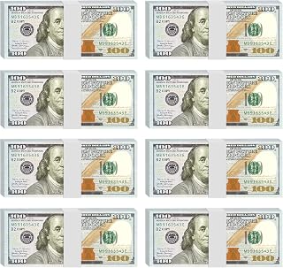 100 Pcs Movie Prop Money, Realistic Fake Dollar Bills for Film, TV, Party Props & Photography