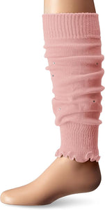 Moret Kids Girls' Ballet and Dance Soft Ribbed Knit Legwarmers - Combination Pack (Pink & Black) - Warm Up Dancewear Accessories, Large