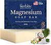 Dead Sea Magnesium Soap Bar – Deep Cleansing, Moisturizing Body Soap for Dry Itchy and All Skin Types – Shower Soap Soothes Muscles and Joints – All-Natural Exfoliating Face and Body Wash Made in USA