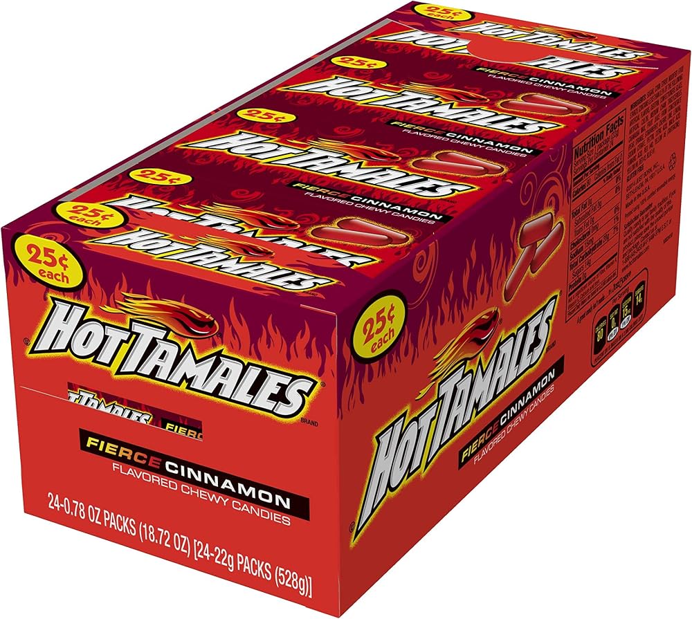 Hot Tamales (1 Box of 24 - .78oz Individual Packs)