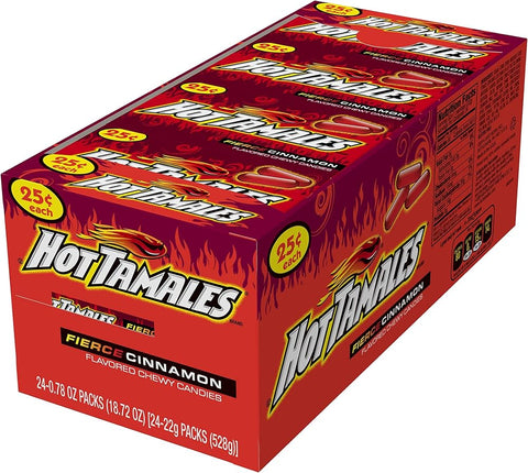 Hot Tamales (1 Box of 24 - .78oz Individual Packs)