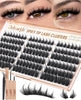 Natural Lash Clusters Wispy Eyelash Clusters Clear Band Cluster Eyelash Extensions C Curl  - Image 1