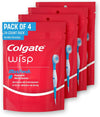 Colgate Wisp Disposable Toothbrushes for Travel, Pack of 4, 96 Total Count