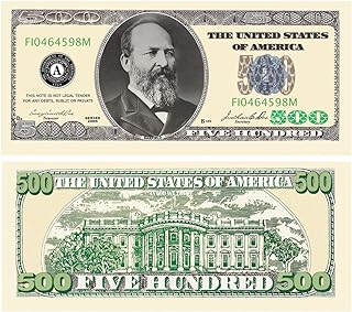 American Art Classics Casino Party Money, $500.00, 10-Pack