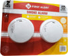 First Alert 10 Year Photoelectric Smoke Alarm 2 Pack, - Image 1