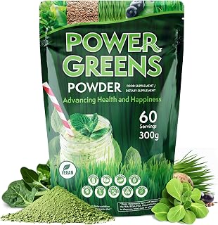 Super Greens Powder 300g, Immune Support, Food Supplement, Superfood Greens
