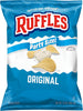 Ruffles Potato Chips, Original, 13 oz Party Size Bag, Gluten Free Potato Chips, Snacks - Image 1