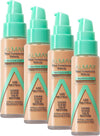 Almay Clear Complexion Acne Foundation Makeup with Salicylic Acid - Lightweight, Medium Coverage, Hypoallergenic, Fragrance-Free, for Sensitive Skin, 400 Neutral, 1 fl oz. - Face Makeup - Beauty