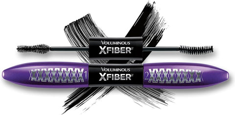 L'Oreal Paris Voluminous X Fiber Washable Mascara, Blackest Black, 1 Tube - Personal Care