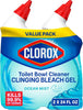 Clorox Toilet Bowl Cleaner Clinging Bleach Gel, Kills 99.9% of Bacteria and Viruses, Ocean - Image 1