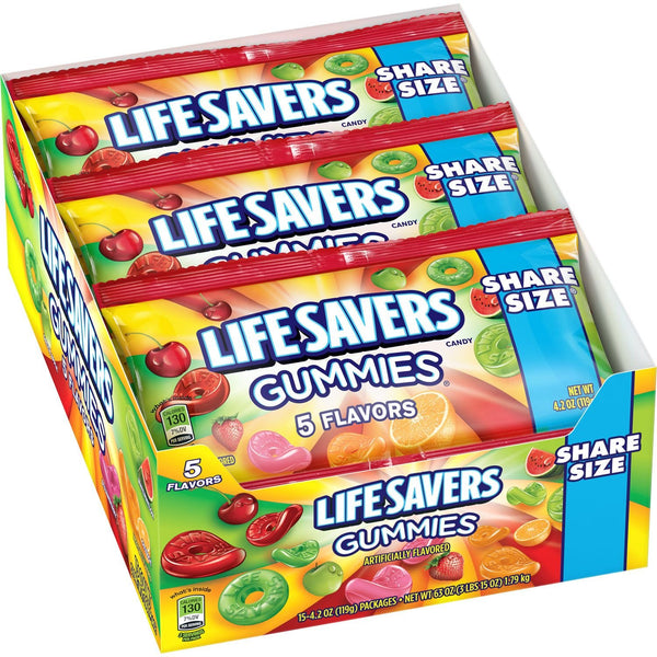 Lifesavers Gummies - 5 Flavors - 4.2 Ounce - 15 Pack